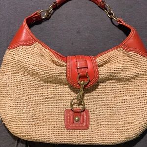 Straw Coach bag